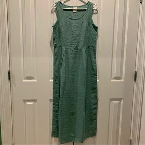 Hanna Andersson Sage Green Linen Long Dress XS